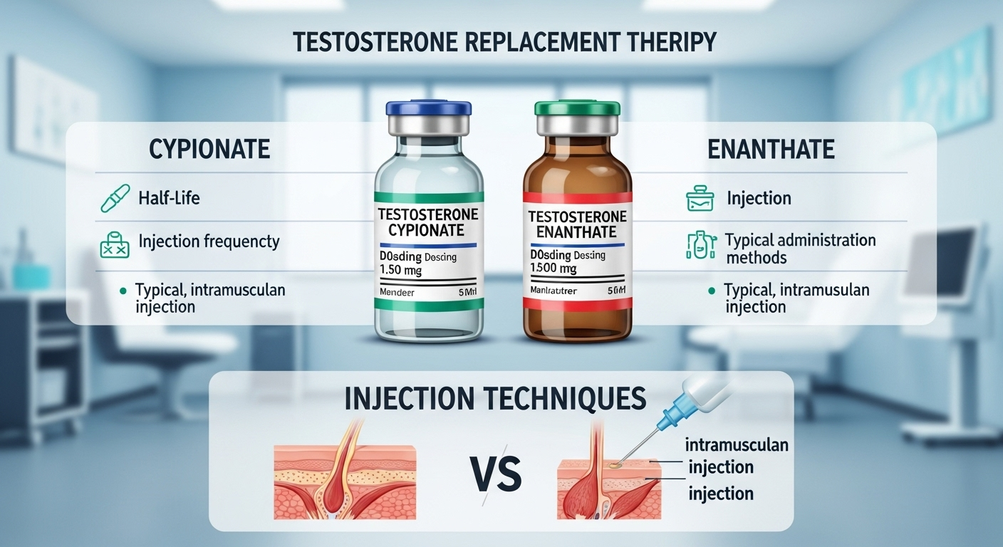 Complete guide to testosterone types for TRT therapy comparison chart