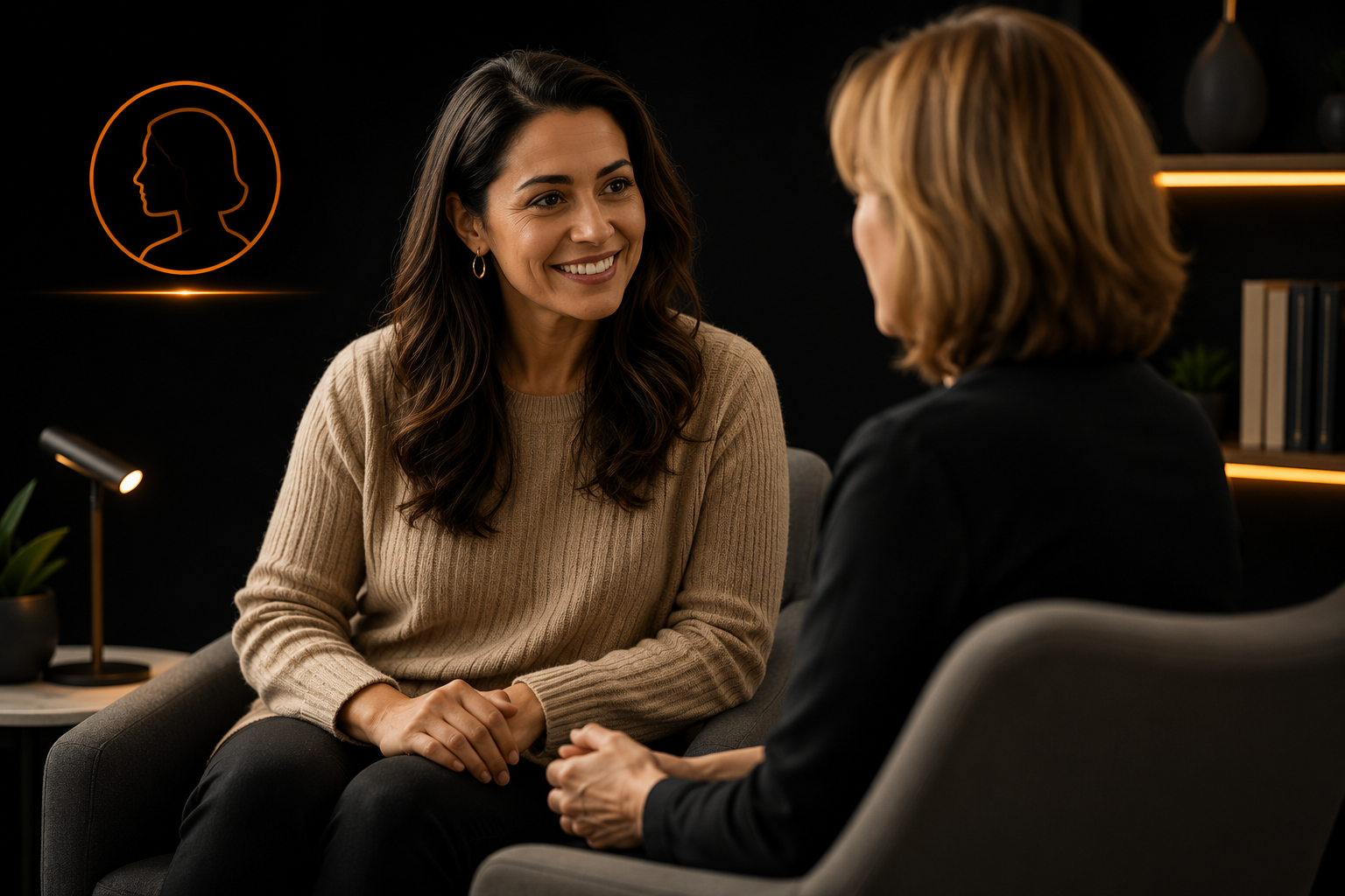 Physician consulting with a female patient about estrogen and hormone therapy options